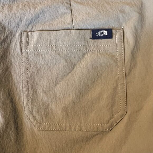 The North Face Nylon Pants Beige Khaki Drawstring Legs Hiking Women’s 8 Regular - Picture 8 of 9
